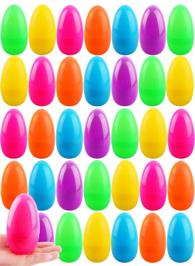 Haconba 36 Pack 4 Inch Fillable Easter Eggs with Flat Bottom Colorful Plastic Large Easter Eggs for Easter Basket Fillers Egg Hunt Party Supplies, 6 Colors - Image 1